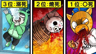 人間が経験する痛い死に方ランキング【怖い話】【アニメ】【都市伝説】