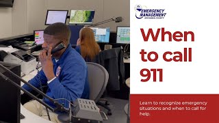 Escambia County EMS "When to Dial 911"