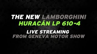 Lamborghini unveils the new Huracán LP 610-4 at 2014 Geneva Motor Show - Press Conference