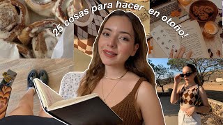 25 cosas que puedes hacer en otoño!🍂 / bucket list de otoño