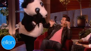 Josh Duhamel Gets Scared to Pieces By a Giant Panda (Season 7)