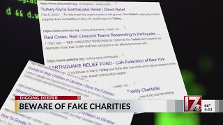 Fake charities warning