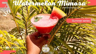 Watermelon Mimosa | #summer #watermelon #mimosa #chefbymistake