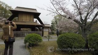 Hypserlapse: Cherry blossoms in Shosei-en Garden in Kyoto in the spring (渉成園 aka Kikoku-tei)