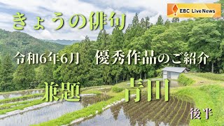 きょうの俳句＜令和6年6月放送＞ 兼題「青田」（後半）