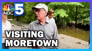 Sen. Peter Welch tours Moretown where some remain stranded from flooding