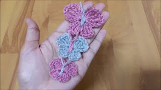 How to crochet a butterfly in 3 different sizes? | Crochet With Samra