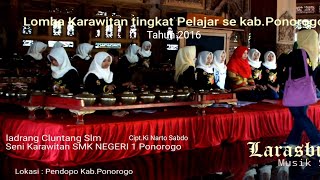 Ladrang Clunthang Rinenggo Slm - SMK N 1 Ponorogo