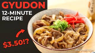 How to Make GYUDON (Japanese BEEF BOWL) with The Sushi Man