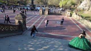 Bethesda fountain in spring,Central Park,NYC.