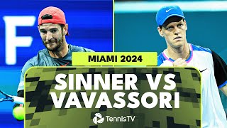 Jannik Sinner vs Andrea Vavassori Highlights | Miami 2024
