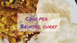 Cowpea( white karamani/ വൻപയർ)Brinjal (വഴുതനങ്ങ) curry /single step/ pressure cooker.