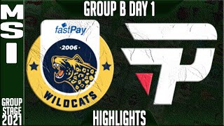 IW vs PNG Highlights | MSI 2021 Day 1 Group B | fastPay Wildcats vs Pain Gaming