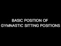 basic position of gymnastic sitting and kneeling positions