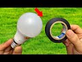 Wrap a non-working Led Bulb with insulating tape and the result will amaze you!