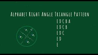 101 Alphabet Right Angle Triangle Pattern without any pre-defined method using while loop in Python