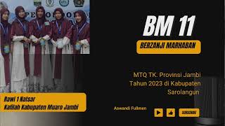 Berzanji Natsar Rawi 1 - MTQ Provinsi Jambi Tahun 2023