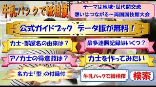 初日2/2【平成27年5月－6月場所】牛乳パックで紙相撲実況中継