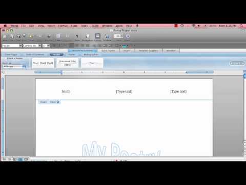 How to Insert Headers and Footers on Mac Microsoft Word How to Insert Headers and Footers on Mac Microsoft Word
