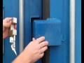 Securing A Container With A Lock Box And Security Lock Securing A Container With A Lock Box And Security Lock