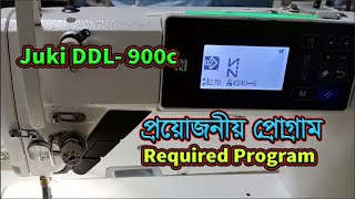 JUKI DDL 9000C,juki DDL 900 c required program,JUKI Lockstitch Machine,sewing speed for thread tirm,