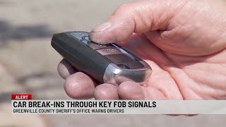 Greenville County sees rise in high-tech car thefts using key fob signal devices