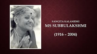 Vidushi MS Subbulakshmi | Vid RK Shriramkumar | Great Masters Series | SPIC MACAY