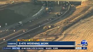 E-470 widening work almost done in one section