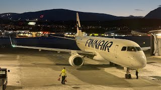 Finnair Embraer E190LR (OH-LKL) AY936 Tromso⮕Helsinki ⬈Takeoff and Landing⬊