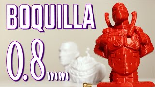 😈 Cómo imprimir en 3D con BOQUILLA 0.8 mm 😱 │Imprimiendo con 🚨ARTILLERY GENIUS 🚨