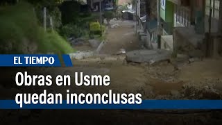 Obras inconclusas en Usme: andenes con escombros y garajes fuera de servicio | El Tiempo