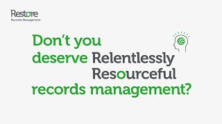 Relentlessly Resourceful. Introduction to storage of documents and records