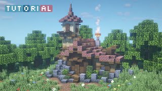 How to build a house with a tower in Minecraft - Tutorial