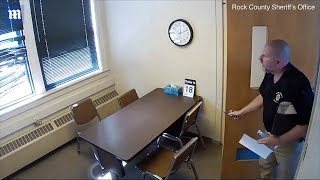 Handcuffed teen diving head-first out window