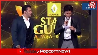 Salman Khan & Ritesh Deshmukh in Star Guild Awards 2018 || by Popcorn Now
