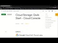 Cloud Storage: Qwik Start - Cloud Console || GSP073 || Solution