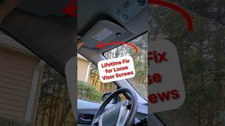 Lifetime Fix for Loose Sun Visor Screws #shorts #diy