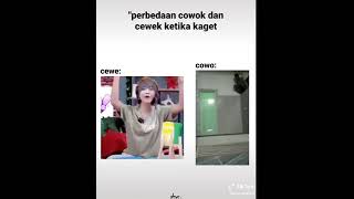 Perbedaan cowok dan cewek ketika kaget