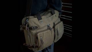 Canvas Laptop Bag: Briefcase, Backpack, Shoulder Bag in One | GDPS Bag NZ