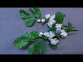 How to make Jasmine flower from baby wipes|baby wipes flowers@Ayha creation