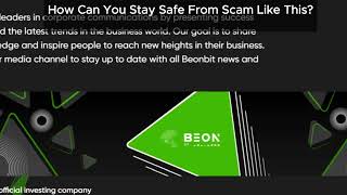 Beonbit.com Genuine or a Scam ? Beonbit Review Uncovers the Whole Truth!