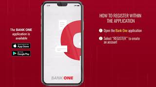 How to register? Bank One Mobile Banking App