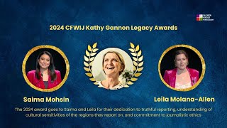 2024 CFWIJ Kathy Gannon Legacy Awards