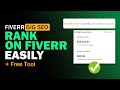 Fiverr Gig SEO : How to RANK Gig on Fiverr First Page with FREE TOOL