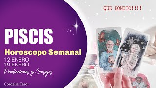 ⭐️PISCIS! LLEGA UN NUEVO AMOR DESPUES DE TANTO DOLOR... Horóscopo / Tarot Semanal Cordelia