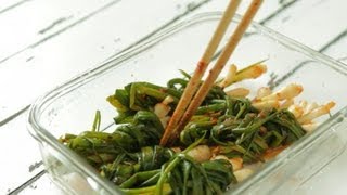 [korean food] korean green onion kimchi, pakimchi, 파김치