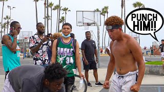 Venice Beach SHI* Talkers Get EXPOSED BAD!! 5v5 Basketball!