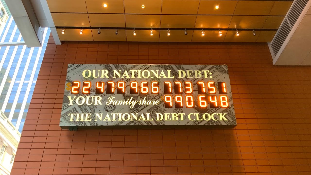 History Of The U S Debt Clock Youtube