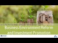 DCED webinar - Business Environment Reform and Investment Promotion