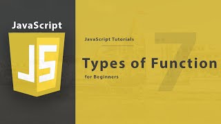 Types of Function in JavaScript (Hindi) - 7